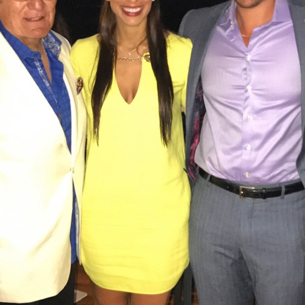 Emilio Pucci yellow mini dress with pockets